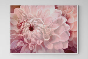 Hamptons Wall Art- Dahlia Flower Print Farmhouse collection