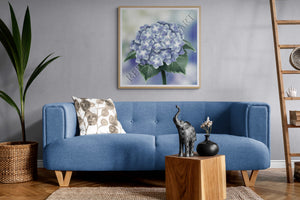 Hydrangea Print  - French Country Hamptons Coastal by artist Reeve King